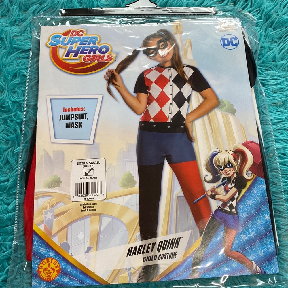 Girls DC Super Hero Harley Quinn Costume